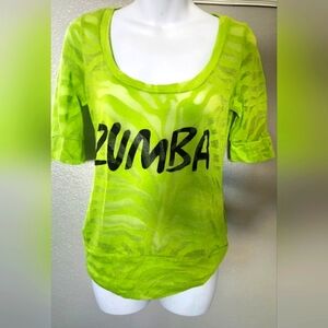 Zumba Fitness Neon Green Short Sleeve Tee